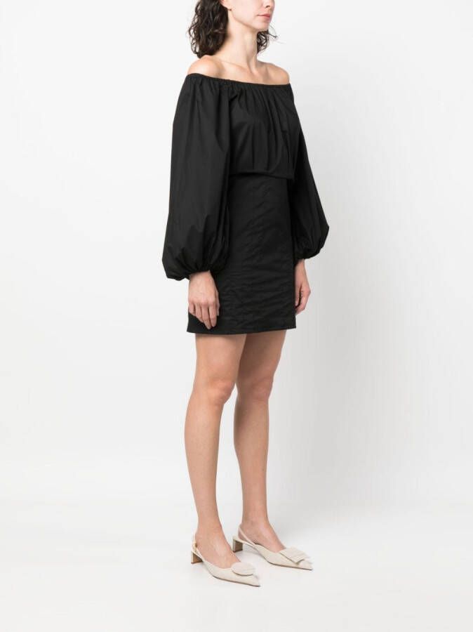 Federica Tosi Off-shoulder jurk Zwart
