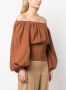 Federica Tosi Off-shoulder blouse Bruin - Thumbnail 3