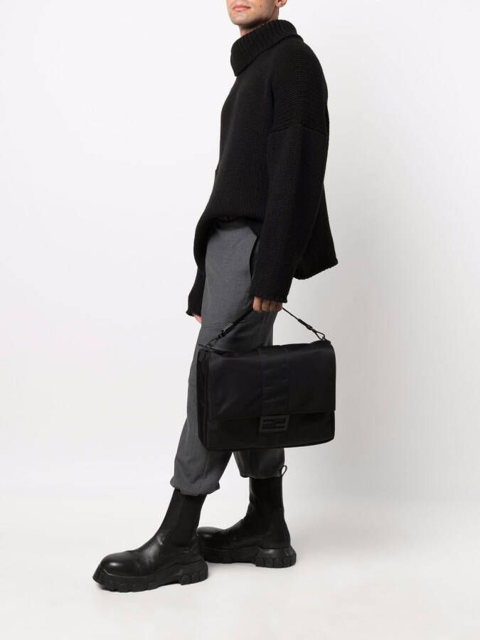 FENDI Baguette grote messengertas Zwart