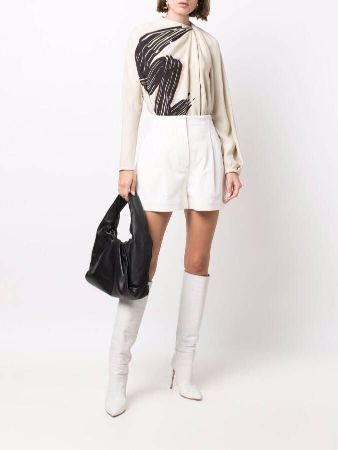 FENDI Blouse met print Beige