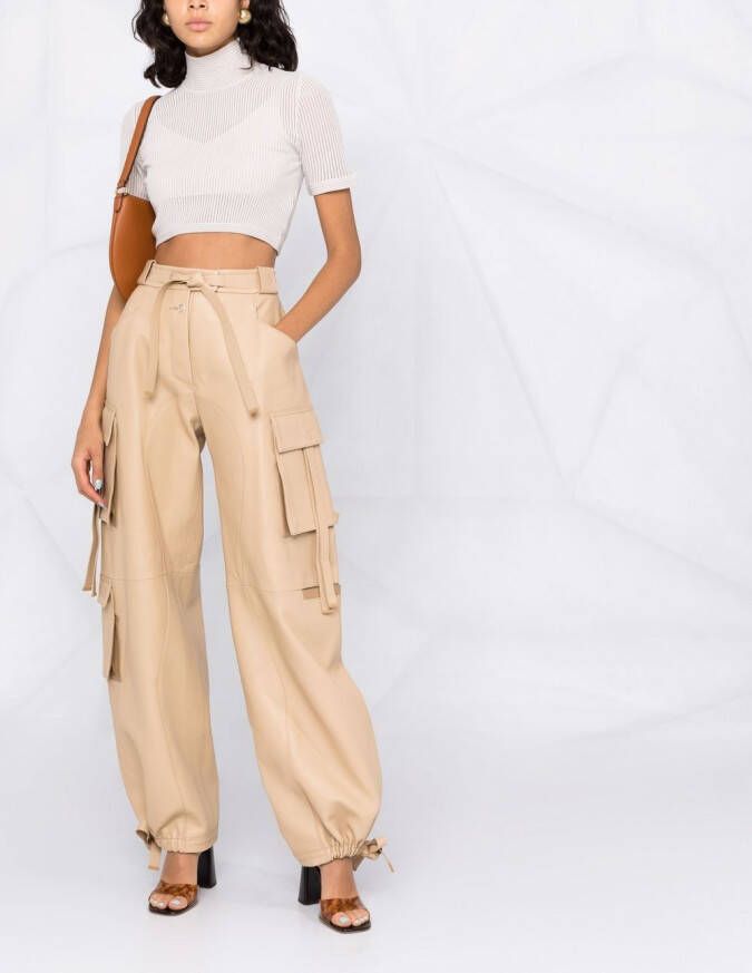 FENDI Cropped top Beige