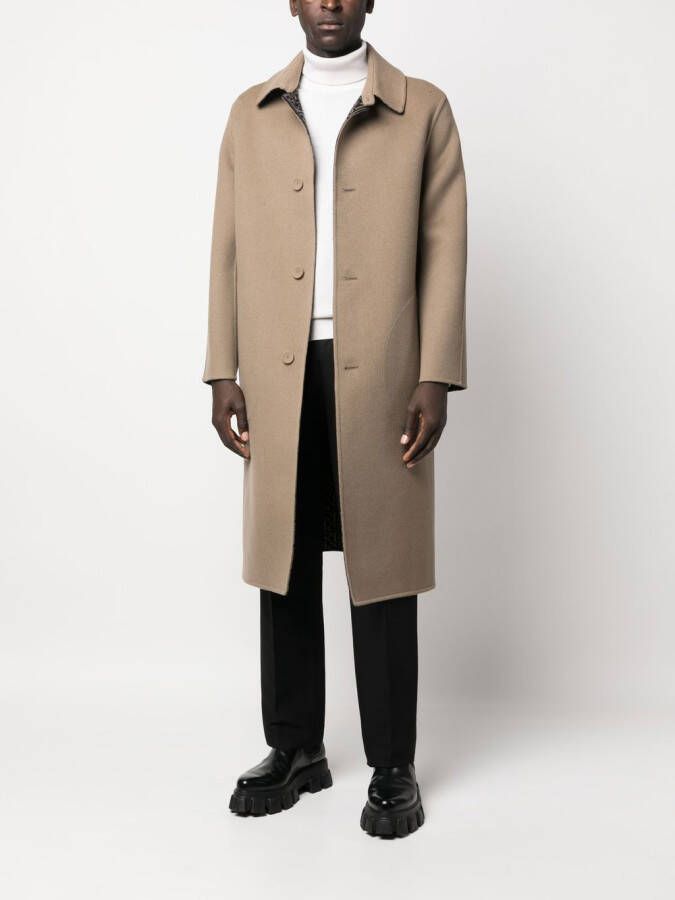 FENDI Jas met ceintuur Bruin