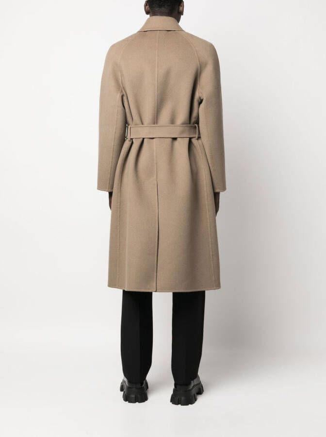 FENDI Jas met ceintuur Bruin
