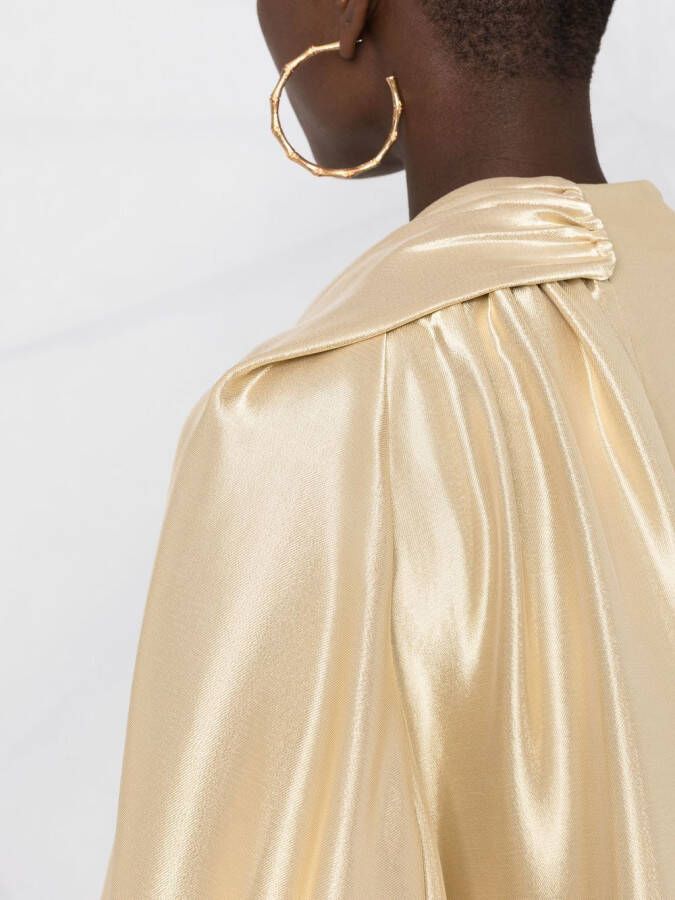 FENDI Jurk met metallic-effect Zwart