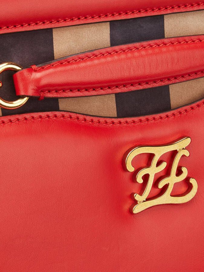FENDI Karligraphy Pocket schoudertas Rood