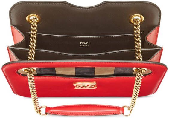 FENDI Karligraphy Pocket schoudertas Rood