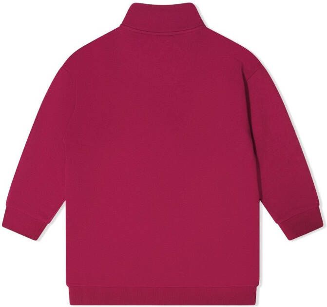 Fendi Kids Sweater met geborduurd logo Roze