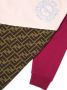 Fendi Kids Sweater met geborduurd logo Roze - Thumbnail 3