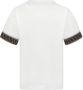 Fendi Kids T-shirt met logoband Wit - Thumbnail 1