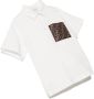 Fendi Kids Poloshirt met verlaagde schouders Wit - Thumbnail 2