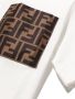 Fendi Kids Poloshirt met verlaagde schouders Wit - Thumbnail 3