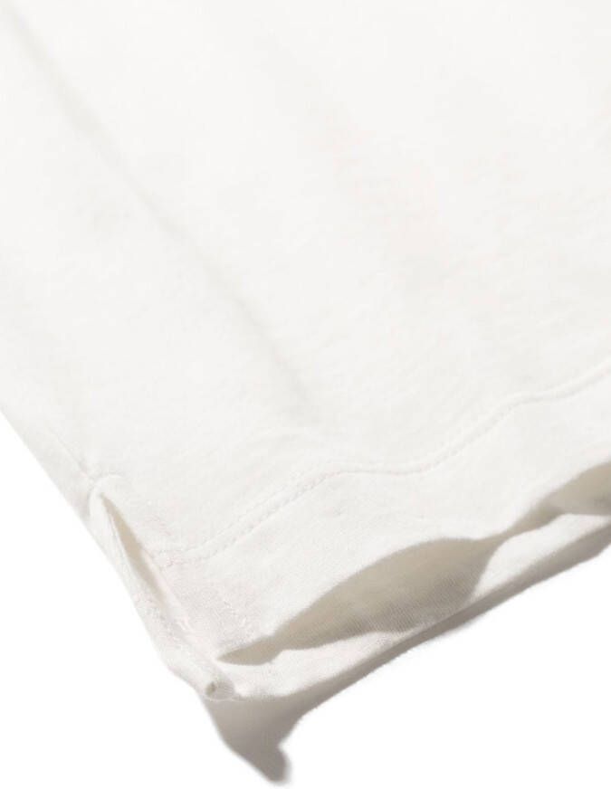 Fendi Kids Poloshirt met verlaagde schouders Wit