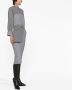 FENDI Midi-jurk met logogesp Grijs - Thumbnail 3