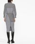 FENDI Midi-jurk met logogesp Grijs - Thumbnail 4