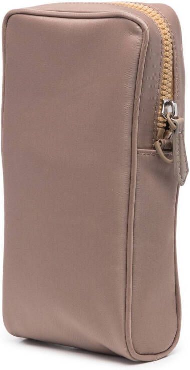 FENDI Messengertas met logoplakkaat Beige