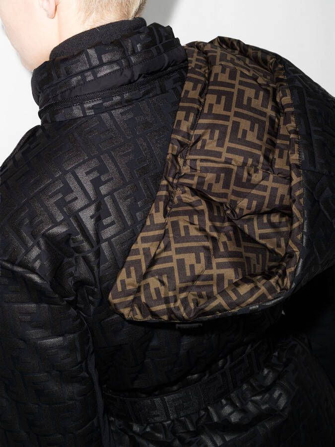 FENDI Omkeerbaar ski-jack Zwart