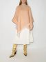 FENDI Poncho met franje logo Beige - Thumbnail 2