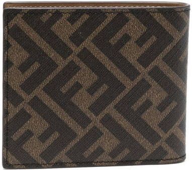 FENDI Portemonnee met monogramprint Bruin