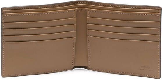 FENDI Portemonnee met monogramprint Bruin