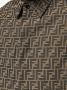 FENDI Shirtjack met monogram patroon Bruin - Thumbnail 5
