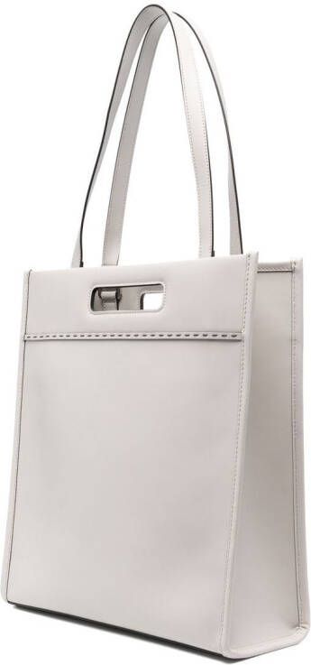 FENDI Shopper met logo-reliëf Grijs