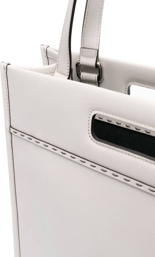 FENDI Shopper met logo-reliëf Grijs
