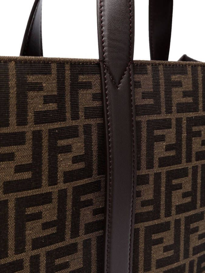 FENDI Shopper met monogram jacquard Bruin