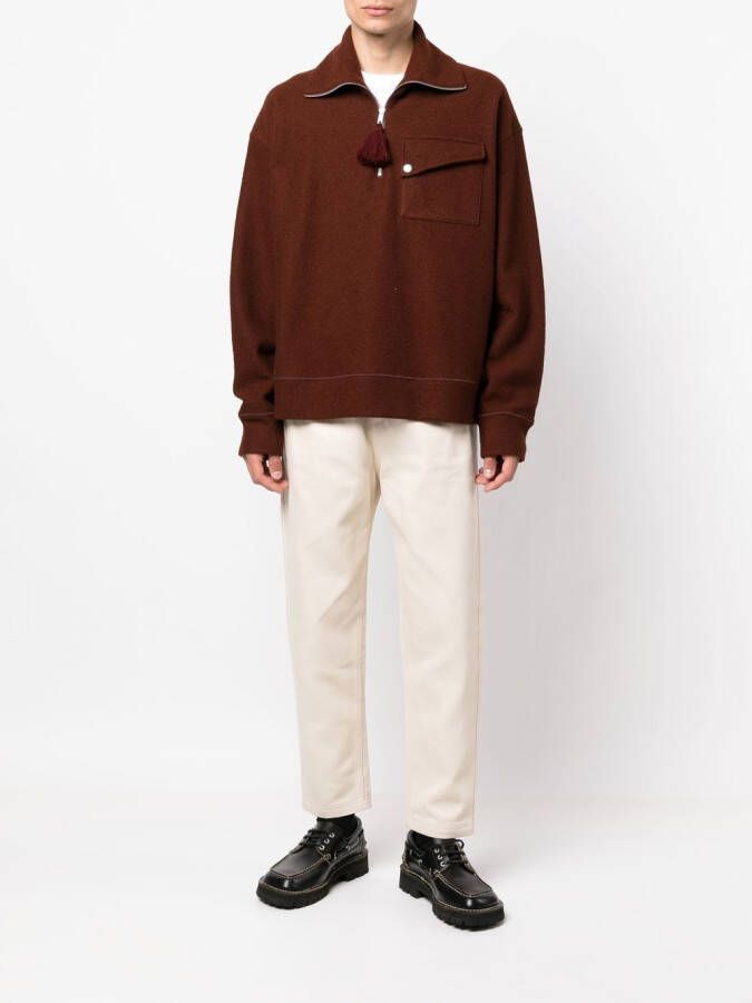 FENDI Straight broek Beige