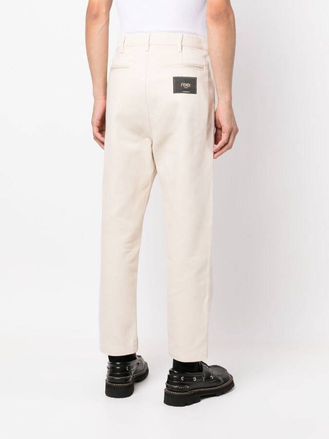 FENDI Straight broek Beige