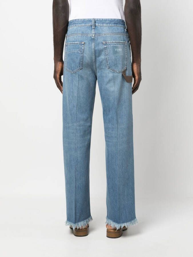 FENDI Straight jeans Blauw