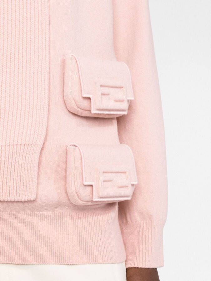 FENDI Gelaagde trui Roze