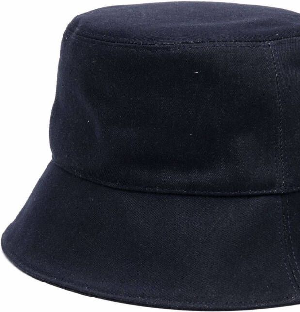FENDI Vissershoed met logopatch Blauw