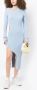 Feng Chen Wang Ribgebreide jurk Blauw - Thumbnail 2
