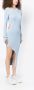 Feng Chen Wang Ribgebreide jurk Blauw - Thumbnail 3