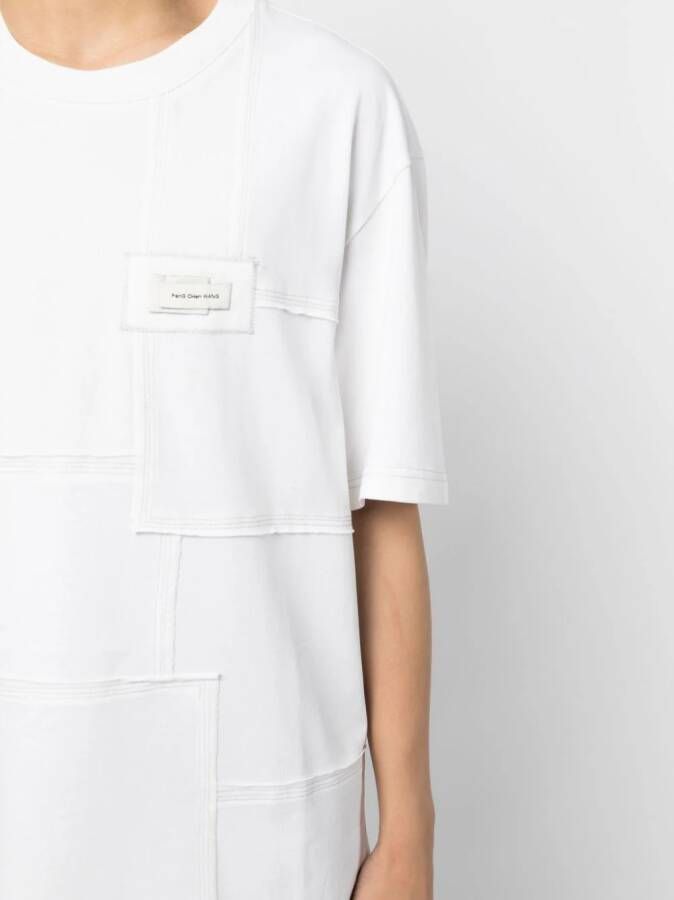Feng Chen Wang Sweater met logopatch Wit