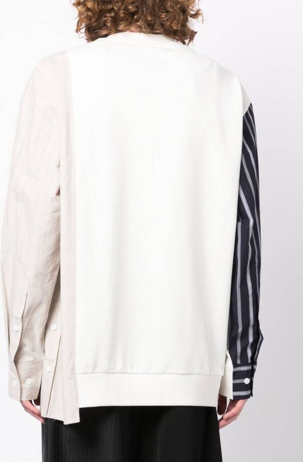 Feng Chen Wang Sweater met vlakken Beige