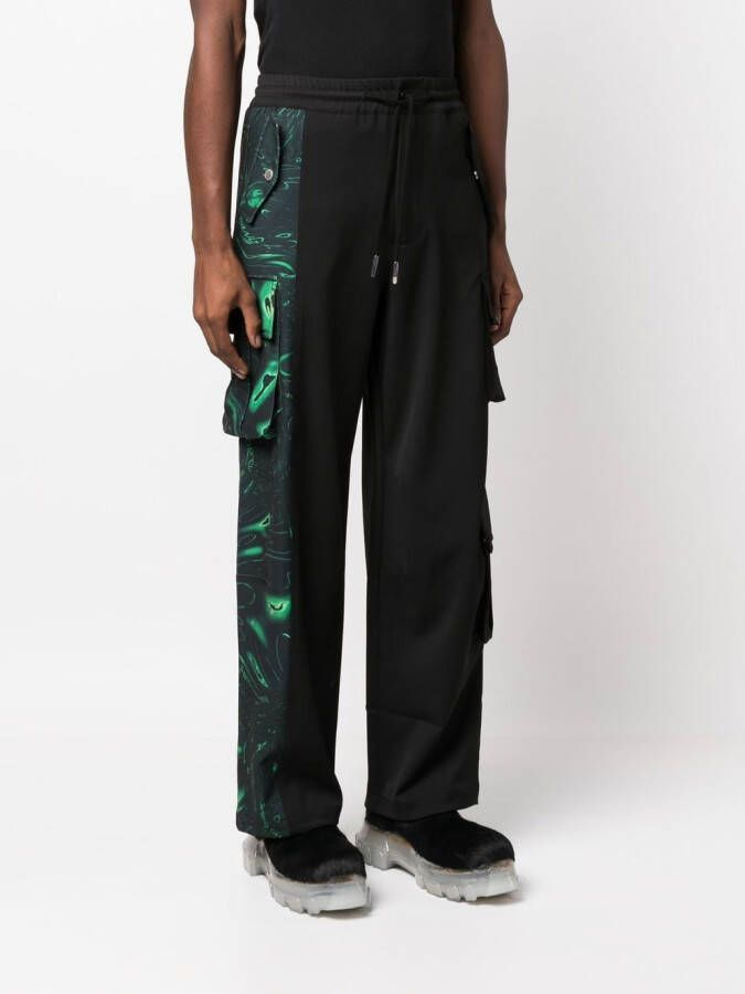 Feng Chen Wang Trainingsbroek met logo Zwart