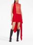 Ferragamo Asymmetrische jurk Rood - Thumbnail 2