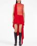 Ferragamo Asymmetrische jurk Rood - Thumbnail 3
