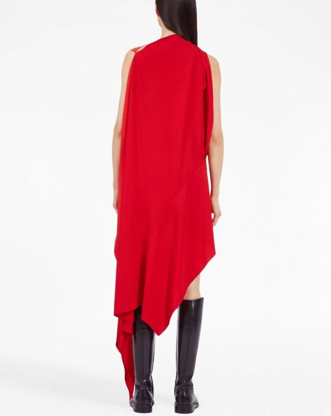 Ferragamo Asymmetrische jurk Rood