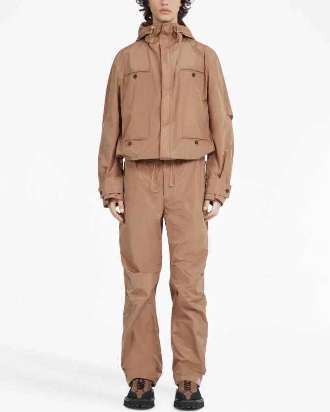 Ferragamo Broek met wijde pijpen Beige