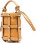 Ferragamo Cage leren bucket-tas Beige - Thumbnail 3