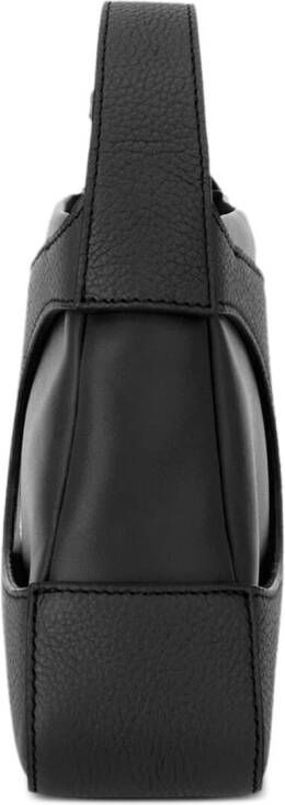 Ferragamo Leren schoudertas Zwart