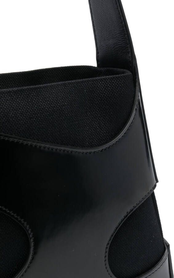 Ferragamo Leren schoudertas Zwart