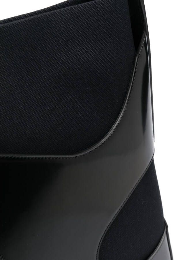 Ferragamo Leren shopper Zwart