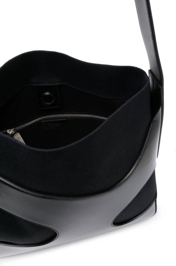 Ferragamo Leren shopper Zwart