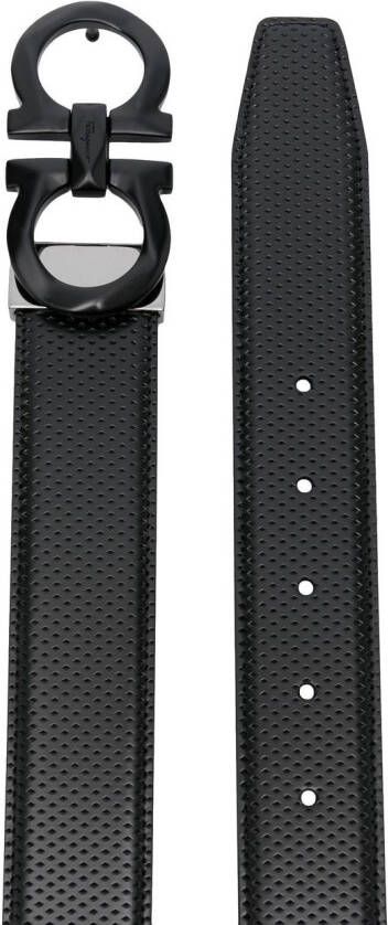 Ferragamo Gancini riem Zwart