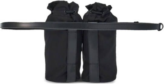 Ferragamo Heuptas met dubbele vak Zwart