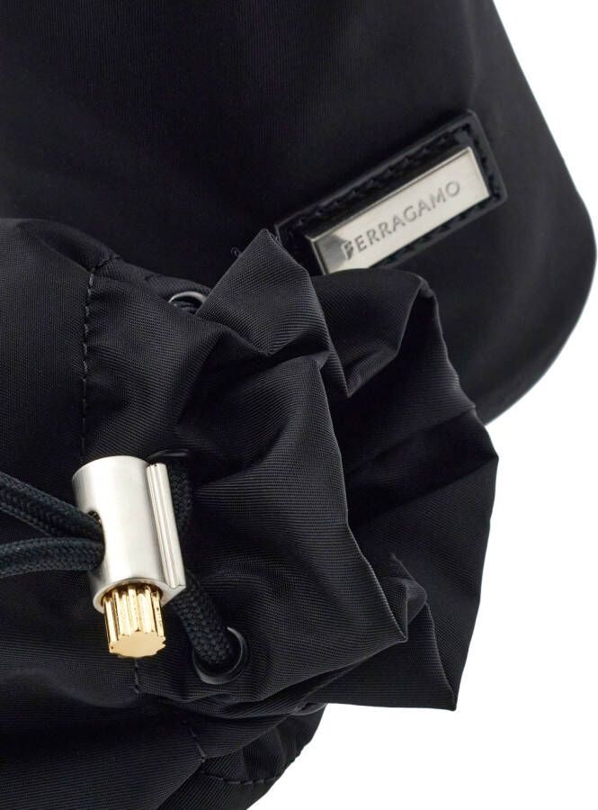 Ferragamo Heuptas met dubbele vak Zwart