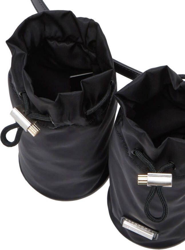 Ferragamo Heuptas met dubbele vak Zwart